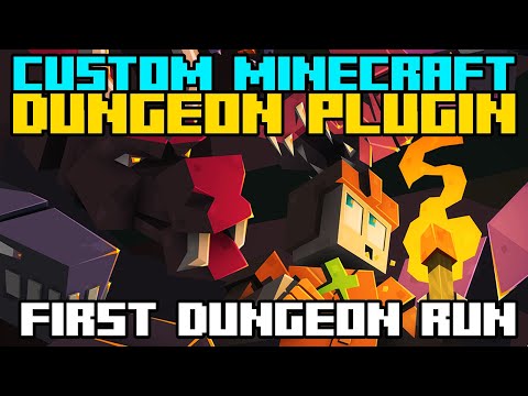 1st procedural generated Minecraft dungeon run | Custom Plugin [Vanilla RPG Minecraft Server]