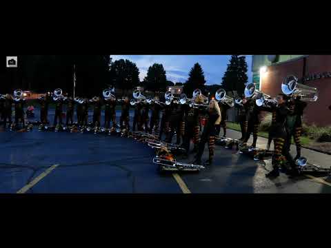 Carolina Crown 2018 Hornline - Tuning Sequence In the Lot (Massillon, Ohio August 6th, 2018)