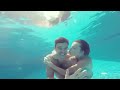 Couple Kisses Affectionately Underwater 1014558