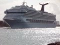 Carnival Liberty Leaving Miami Harbor July 4th 2009