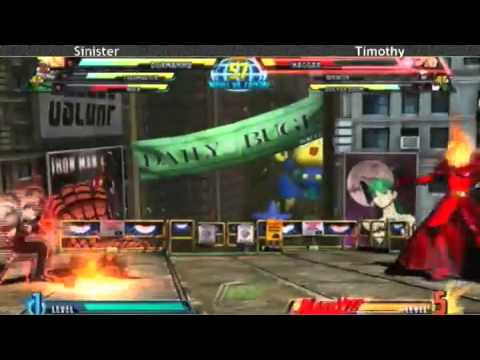 4-25-11 Sinister (Taskmaster/Hulk/Dormammu) vs Timothy (Spencer/Doom/Haggar) 3 - MvC3