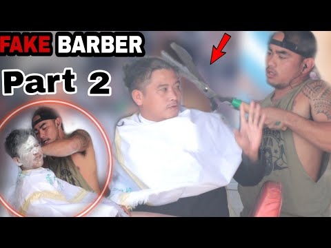 FAKE BARBER PART 2 "PUBLIC PRANK" Lasing lasingan 😂