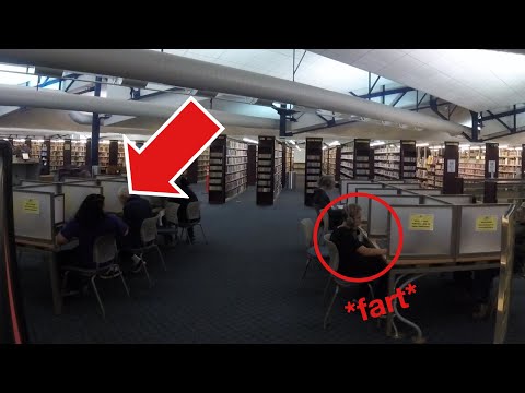 Farting in a Library Prank *kicked out*