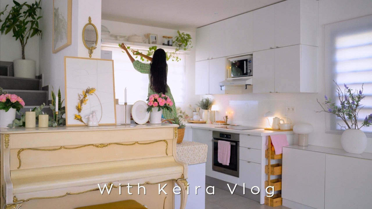 Carnet de moments simples ⎜Journée pluvieuse : pâtisser, décorer, aquarelle ⎜SILENT VLOG 🌸🐇🎨