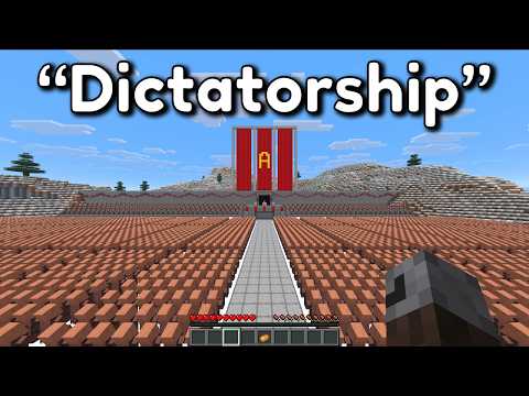 Beating Minecraft but it’s a Brutal Dictatorship