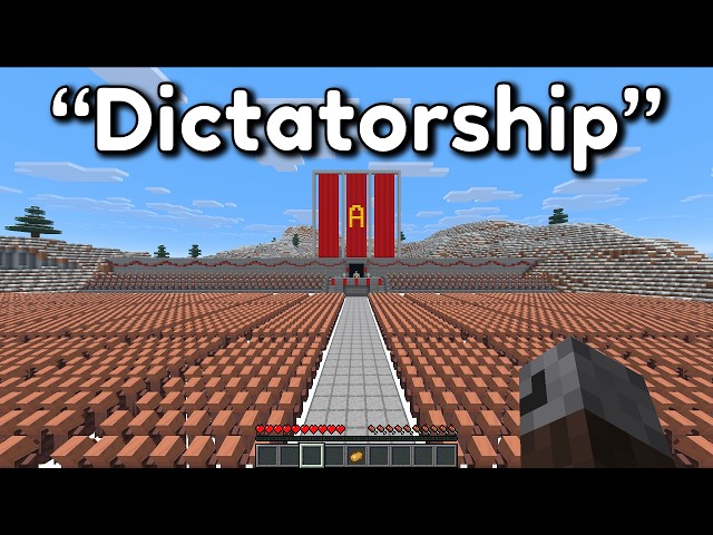 Beating Minecraft but it’s a Brutal Dictatorship