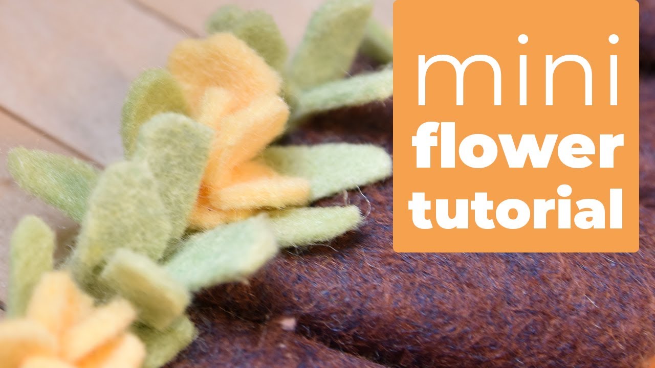 Make Teeny Tiny Marigold Inspired Felt Flowers FREE pattern