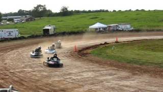 preview picture of video 'Kart Race - Slippery Rock Raceway - Super Heavy  - Team Foster Racing - #29'