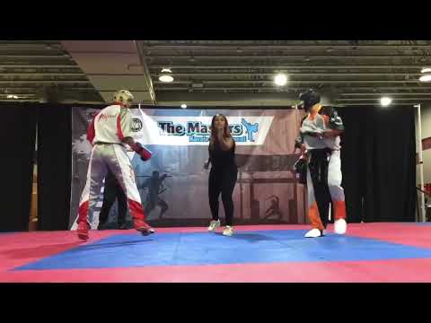 Yoskar Gamez vs Brayan Rodriguez - Point Fighting -The Masters Sport Karate Tournament