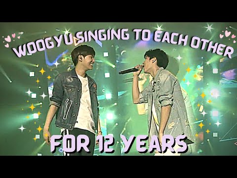 sunggyu and woohyun singing to each other for 12 years straight