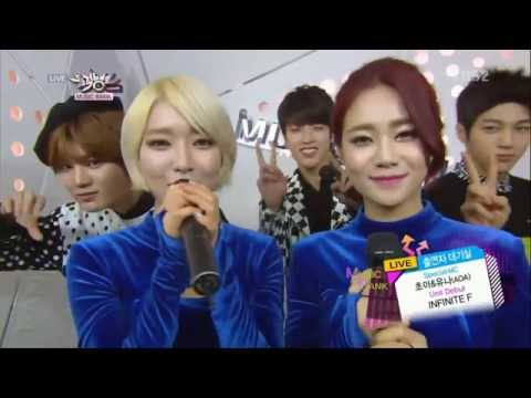 Music Bank interview - INFINITE F [MC ‪‎AOA‬ Choa & Yuna]