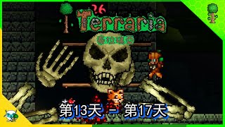 Terraria 泰拉瑞亚 第13—17天 发现猩红之地后面的地牢   (全字幕)