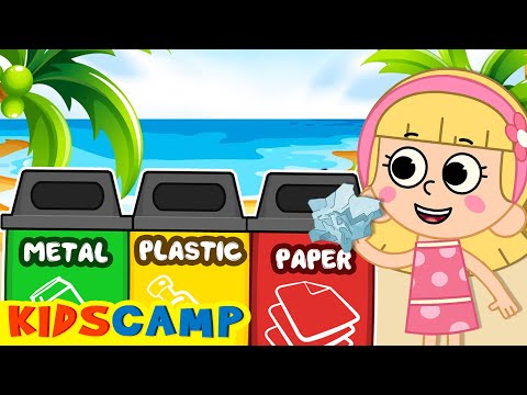 Clean Up Trash Song | Good Habits For Kids | KidsCamp Nursery Rhymes
