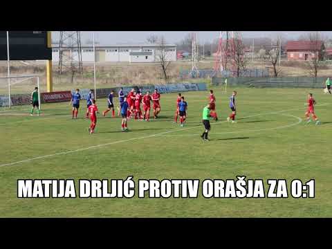 Matija Drljić (FK Sloga Doboj), prvi gol protiv kadeta NK Orašje, 9. minut.