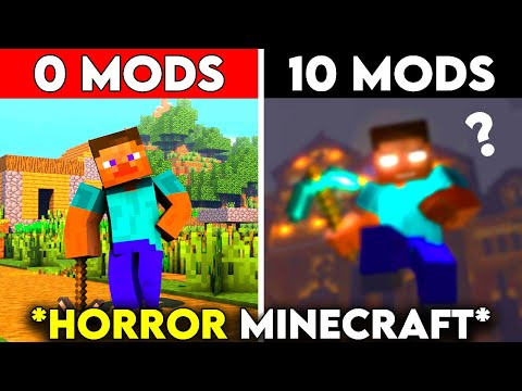 I Made *SCARY* Minecraft With These 10 Mods 😱 | Minecraft Horror Mode 👻