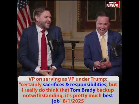 VP on serving as VP under Trump: Tom Brady backup notwithstanding, it's pretty much best job