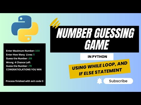 Number Guessing Game Python Using Random Randrange While Loop And If Else Statement