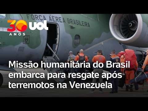 Missão humanitária do Brasil embarca para resgate após terremotos na Venezuela