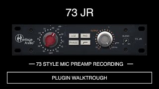 Video thumbnail for Heritage Audio - 73 JR Preamp Plugin Walkthrough by Heritage Audio
