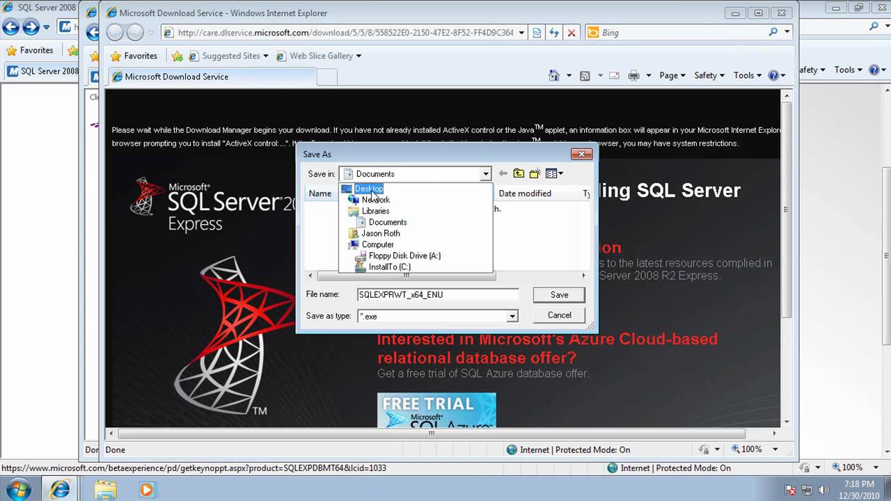 How to Install SQL Server 2008 R2 Express