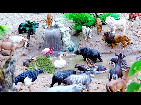 Huge Toy Zoo Wild Animals Figurines Collection