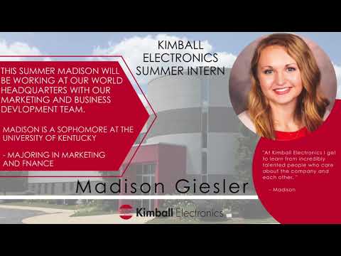 Kimball Electronics Summer 2020 Interns - World Headquarters