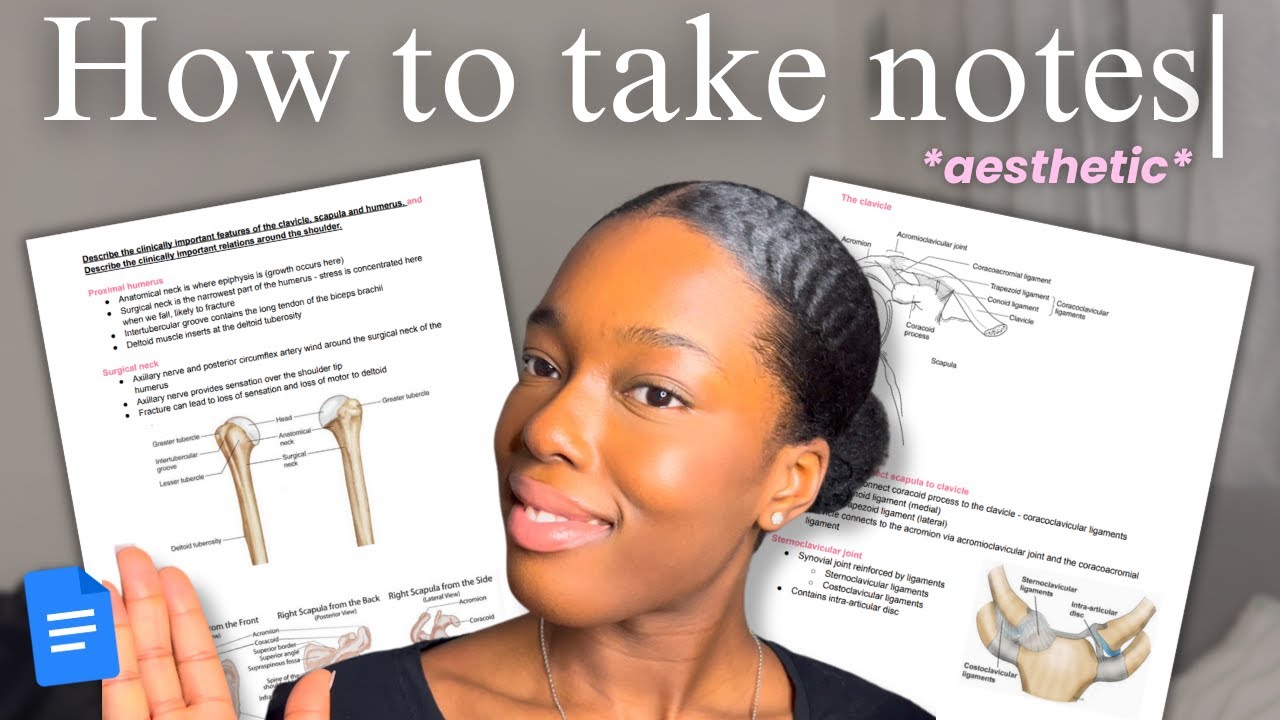 How to Take Notes in University (from a medical student) | My 3 Step Method + free template!