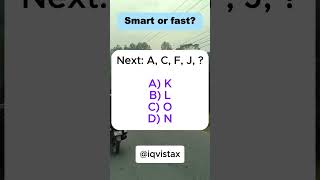 Alphabet Sequence: A, C, F, J, ? | Pattern Puzzle | IQ VistaX #iqvistax #patternpuzzle #riddle
