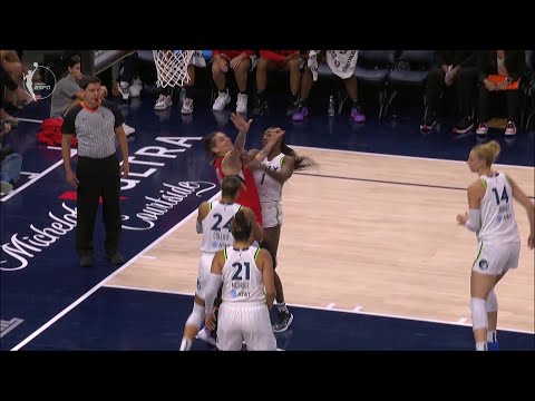Diamond Miller SMACKED In The Face But Ref Calls Foul On HER Retaliating | Minnesota Lynx vs LV Aces