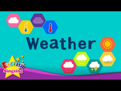 Kids vocabulary - Weather - How's the weather? - Learn English for kids - English educational video