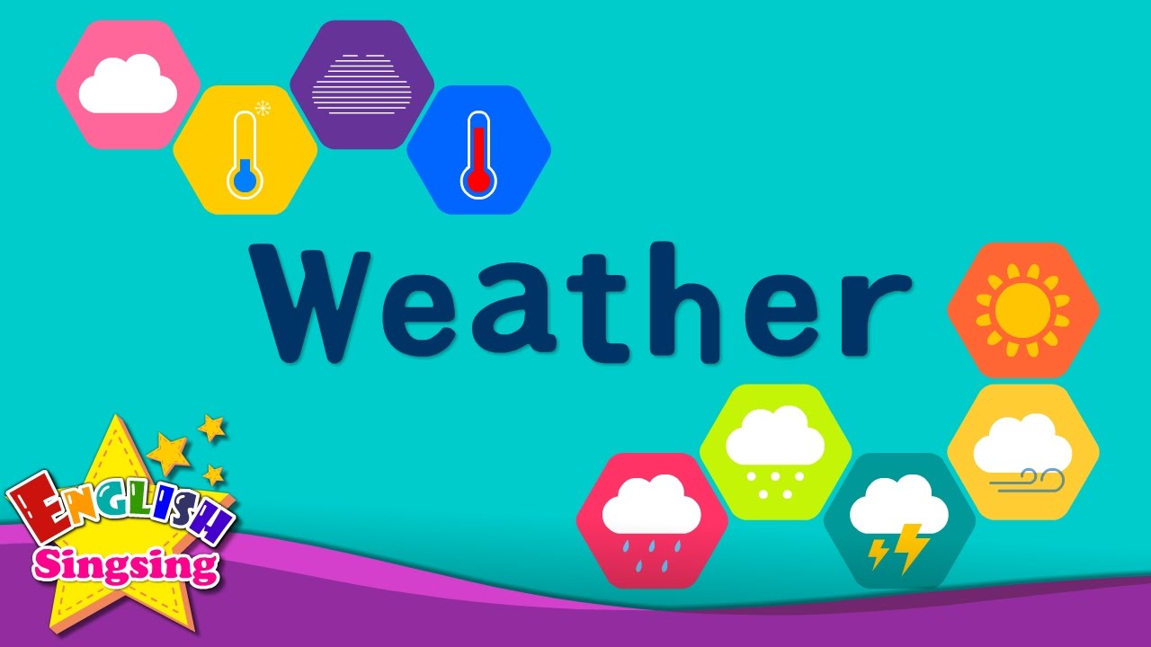 Weather - How's the weather? - Kids vocabulary - Learn English for kids - English educational video