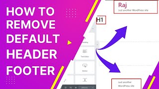 How To Remove Default Header Footer In Wordpress | Header Footer Remove Wordpress Website |