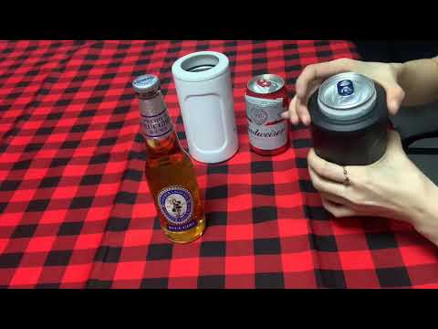 4 in 1 3 in 1 Skinny 12 Oz Beer Can Bottle Cooler Double Wall Stainless Steel Insulated Can Coozie