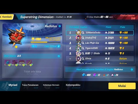 HI3rd: 21785 point (785pts) Exalt Abyss Red Lotus Dist: 359 | Ignite | Biniku Sayank vs Rahmawati