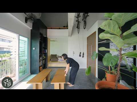 NEVER TOO SMALL: Unique Industrial Loft Apartment Renovation, Singapore 50sqm/538sqft