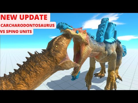 NEW UPDATE CARCHARODONTOSAURUS VS SPINO UNITS