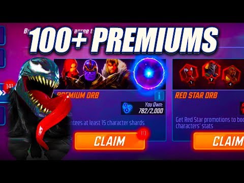EPIC 100+ PREMIUM ORB OPENING! - Marvel Strike Force