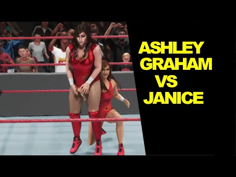 WWE 2K19 Ashley Graham vs Janice - Baywatch Match