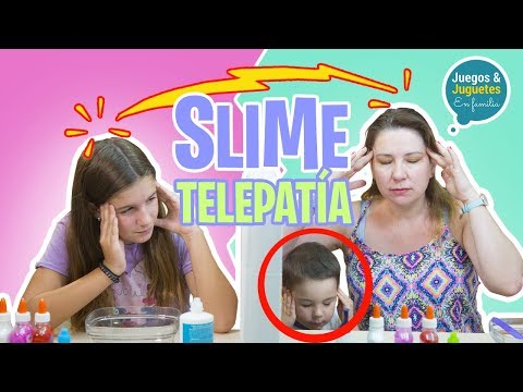 SLIME por TELEPATÍA // Twin Telepathy Slime Challenge // familukis