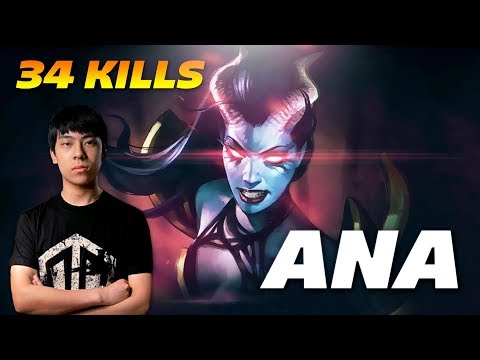 ANA Queen of Pain 34 KILLS OWNAGE Dota 2