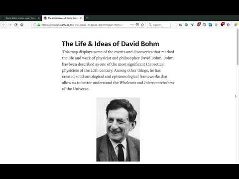 Infinite Potential Map Presentation - Life & Ideas of David Bohm
