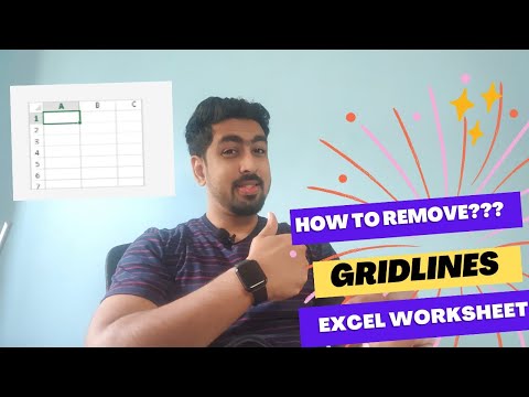 How to remove Gridlines from excel Worksheet? Explained in less than 2 min.