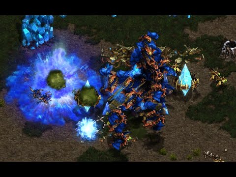 MUTAS AGAIN AGAIN??? Larva 🇰🇷 (Z) vs Stork 🇰🇷 (P) on Fighting Spirit - StarCraft - Brood War