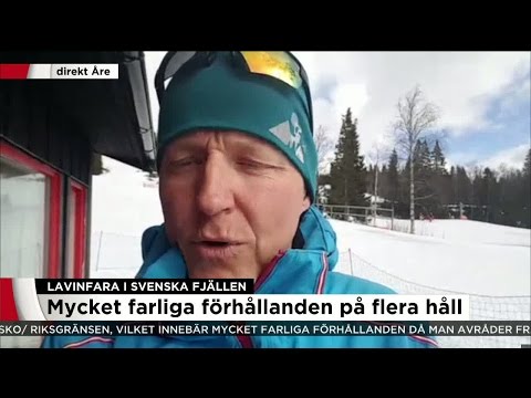 Lavinfara i fjällen – mycket farligt på flera håll  - Nyheterna (TV4)