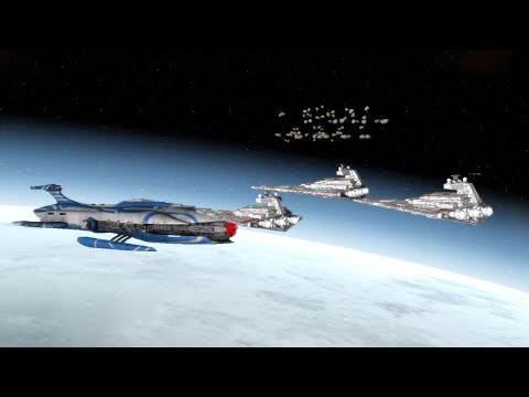 CIS Devastation VS Republic Star Destroyers - Star Wars Empire At War