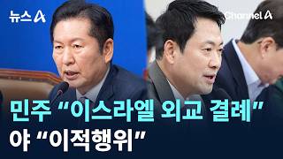 민주 “이스라엘 외교 결례”…야 “이적행위”