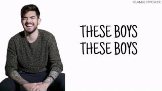 These Boys Adam Lambert Lyrics