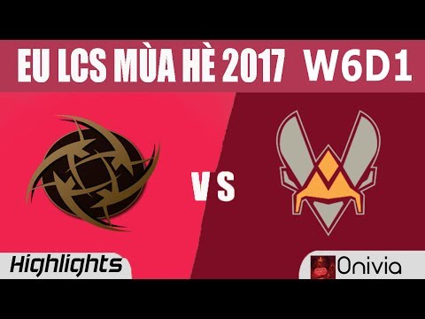 NIP vs VIT Highlights Game 1 EU LCS MÙA HÈ 2017 Ninjas in Pyjamas vs Vitality