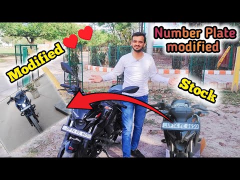 Pulsar N160 Number Plate Modification | This is called the real modification♥️ | Pulsar N160 | Ri...