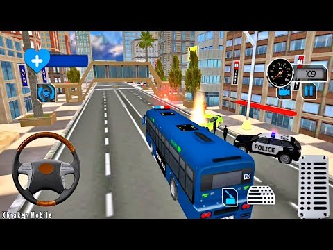 Police Bus Prisoner Transport Service - Bus Simulator - Android Gameplay